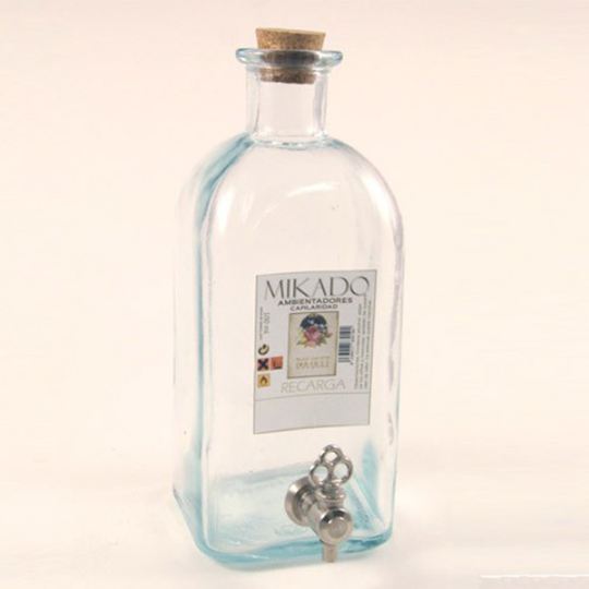 1L Glas mit Wasserhahn