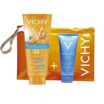 Vichy Packung Capital Soleil Sonnenmilch 300 ml + Aftersun 100 ml