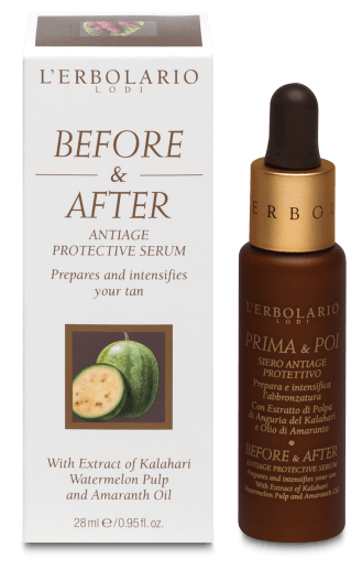 L'Erbolario Vor und Nach Solar Serum Anti Age