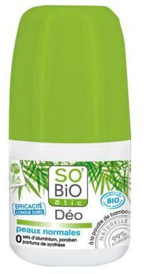 SO'BiO &eacute;tic Deodorant Roll On Bamboo Normale Haut 50 ml