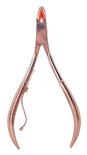 Gebogene Zange Pink Bronze Spitze feine Spitze 9mm 10,2 cm