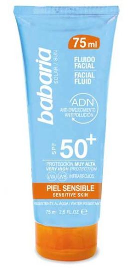 Babaria Solar Facial Sensitive Fluid und Atopica Fp50 + von 75 ml