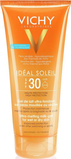 Vichy Ultra-Melting Gel SPF30 zum Auftragen auf trockene oder nasse Haut