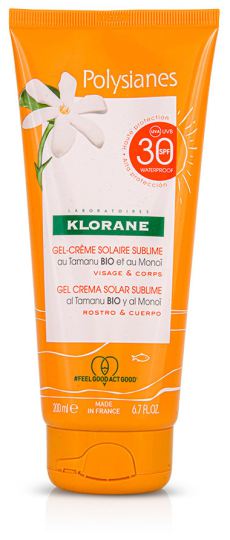 Klorane Polysianes Gesichts- und K&ouml;rpercreme-Gel spf 30 200 ml