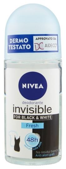 Nivea Desodorante Roll on Black & White unsichtbar frisch 50 ml