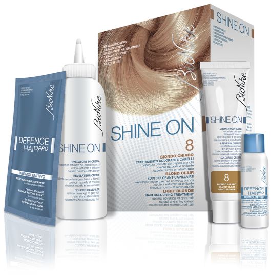 Shine On Hair Coloring Behandlung 8 Hellblond