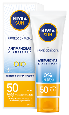 Nivea Sun UV Gesichtsschutz Fleck & Anti-Age Q10 FP50 + 50 ml
