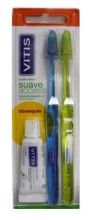 Double Set Den Access Weiche Zahnb&uuml;rste + Zahnpasta