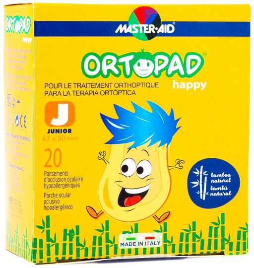 Ortopad Parches Oculares Happy Junior 20 uds