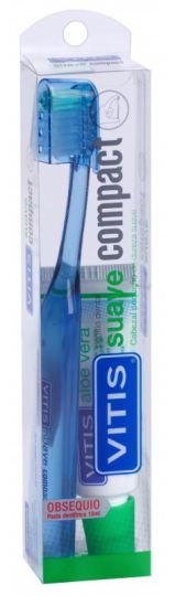 Kompakte mittlere Zahnb&uuml;rste + Aloe 15 ml