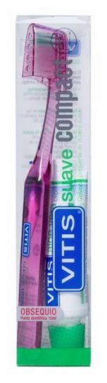 Vitis Kompakte weiche Zahnb&uuml;rste + Aloe 15 ml
