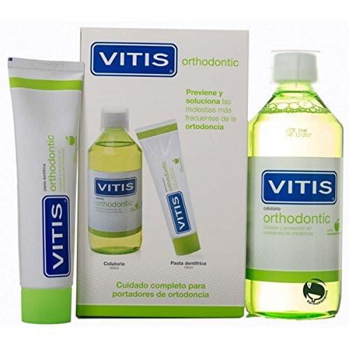 Vitis Orthod Set Zahnpasta 100 gr + Mundwasser 500 ml