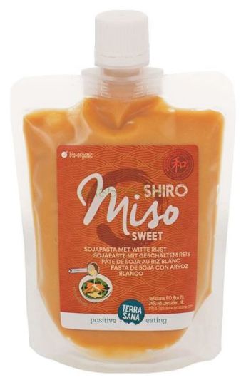 Terrasana Shiro Miso S&uuml;&szlig;e Sojabohnenpaste im Beutel mit deckel