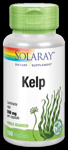 Solaray Kelp 550mg 100 Vegan Capsules