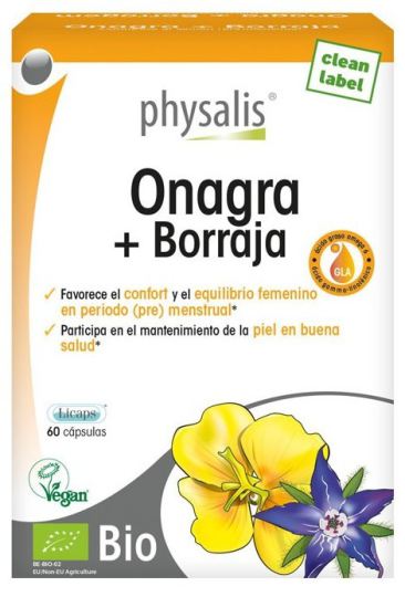 Physalis Nachtkerze + Borretsch Bio 60 Kapseln