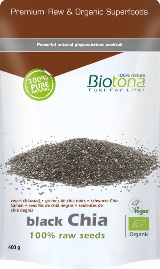 Biotona Black Chia seeds Raw Bio 400 gr