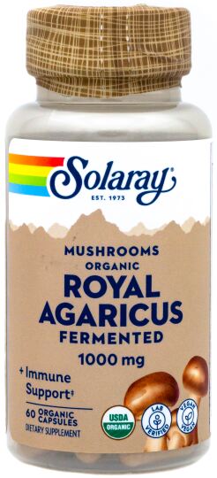 Solaray Royal Agaricus 500 mg 60 C&aacute;psulas Vegetales