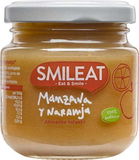 SMILEAT Apfel und Orange Bio Tarrito 130 gr