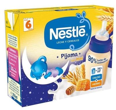 Nestl&eacute; Milch- und M&uuml;sli-Pyjama mit Honig 2 x 250 ml