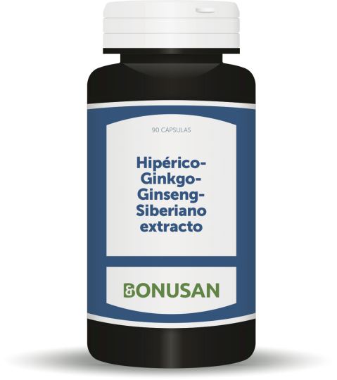 Bonusan Hyperico-Ginkgo-Sibirischer Ginseng-Extrakt 90 Kapseln