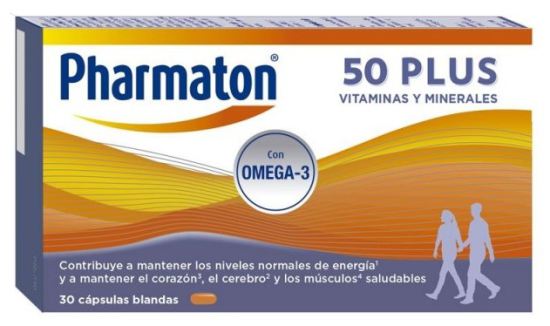 Pharmaton Vitamine und Mineralien 50 Plus 30 Kapseln