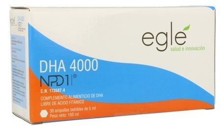 Egl&eacute; Dha 4000 Npd1 Astaxanthin 30 Ampoules x 5 ml