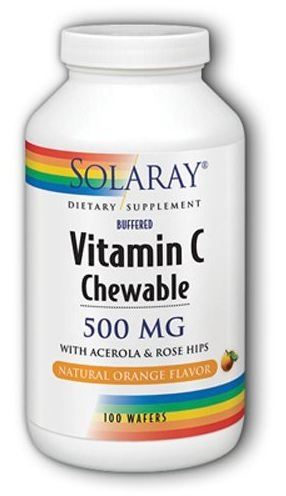 Solaray Vitamin C-500 Orangengeschmack 100 Kautabletten