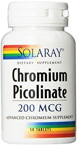 Solaray Chromium Picolinate 200 MCG 50 Tablets