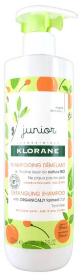 Klorane Junior Detangling Shampoo mit Pfirsichextrakt 500 ml